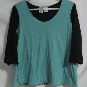 OLD NAVY MATERNITY | medium | 100% Cotton | Colorblock Shirt With 3/4 Sleeves